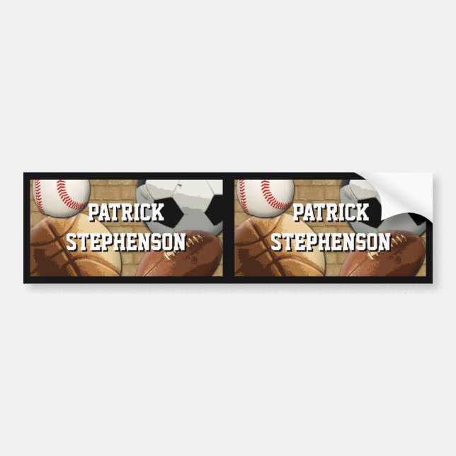 Personalises Sports Waterproof Label (Front)