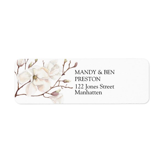 Personalisierbar Elegant Modern Adresse Aufkleber Return Address Label (Front)