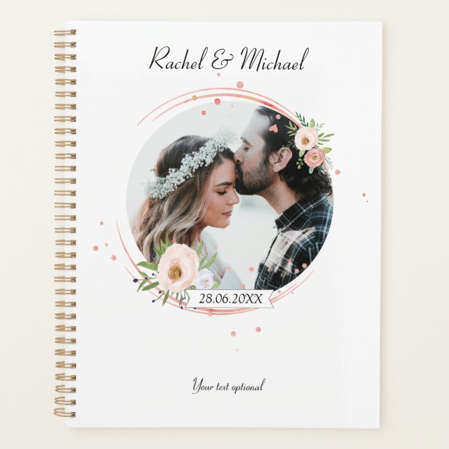 Personalisierbar Foto Hochzeit Planner (Front)