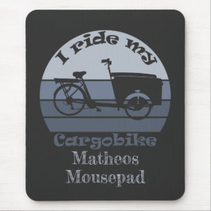 personalisierbar, Lastenrad, Dein Name Mouse Pad