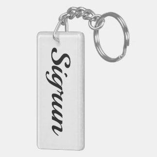 personalisierbar Vorname Sigrun schwarz weiß Key Ring