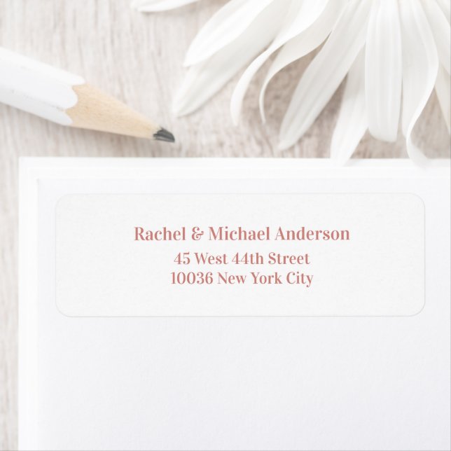 Personalisierbare Adressaufkleber Return Address Label (Insitu)
