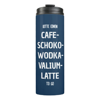 Personalisierbarer Café-Schoko-Wodka-Latte Thermal Tumbler