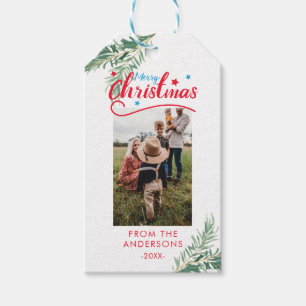Personalisierte Photo Weihnachts- Geschenkanhänger Gift Tags