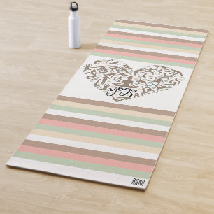 Personalisierte Yoga Matte mit Herz & Name Mat
