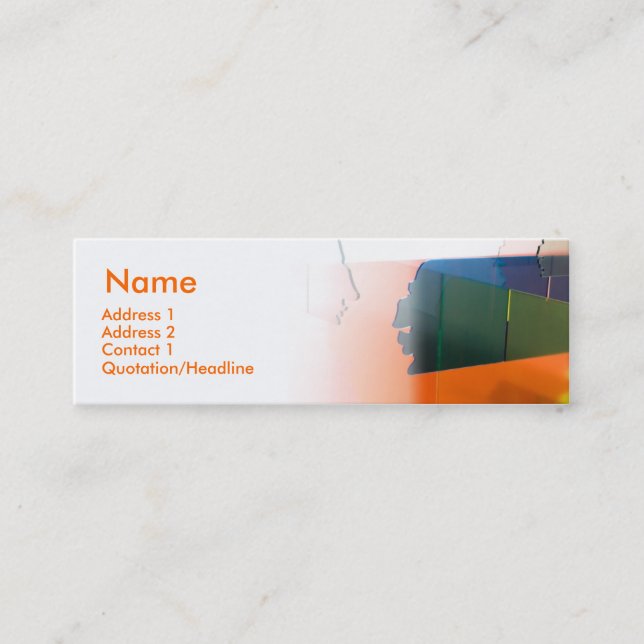 PERSONALITY MINI BUSINESS CARD (Front)