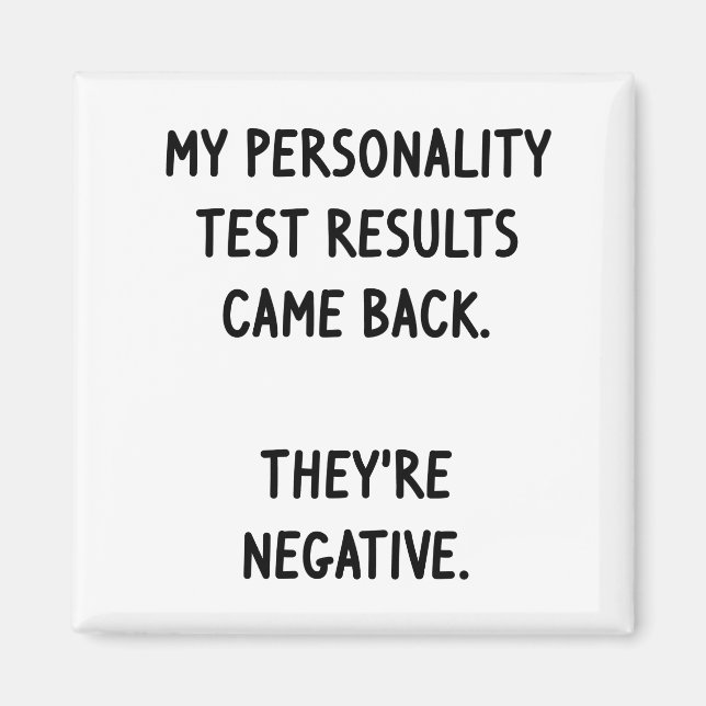 Personality Test Magnet (Front)
