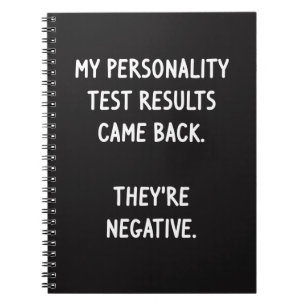 Personality Test Notebook
