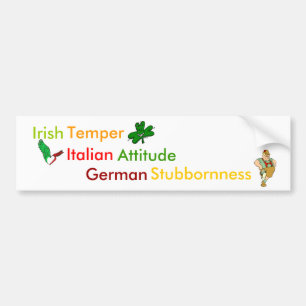 Personality Traits Associated w/ Heritage Bumper Sticker