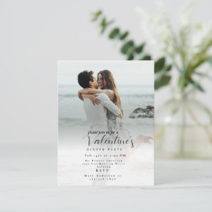 Personaliz Happy Valentine's Photo Balloon Hearts Holiday Card