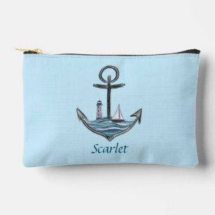 Personalizable Anchor & Lighthouse (Version 1) Accessory Pouch