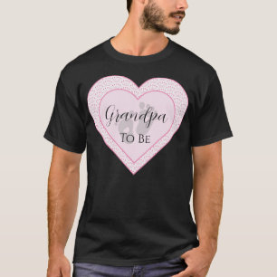 Personalizable Baby Shower T-Shirt Pink Heart Girl