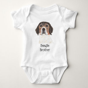 Personalizable Beagle Baby Bodysuit