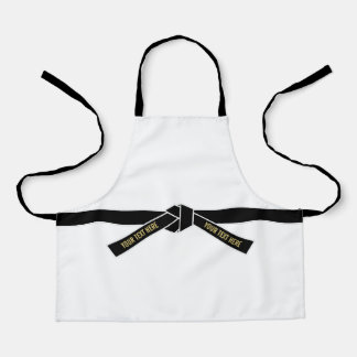 Personalizable Black Belt (Kuro-obi) Apron