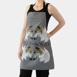 Personalizable Borzoi Beauties Grooming Apron