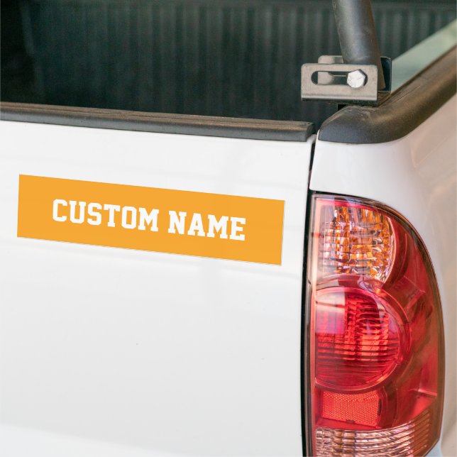 Personalizable Bumper Sticker (On Truck)