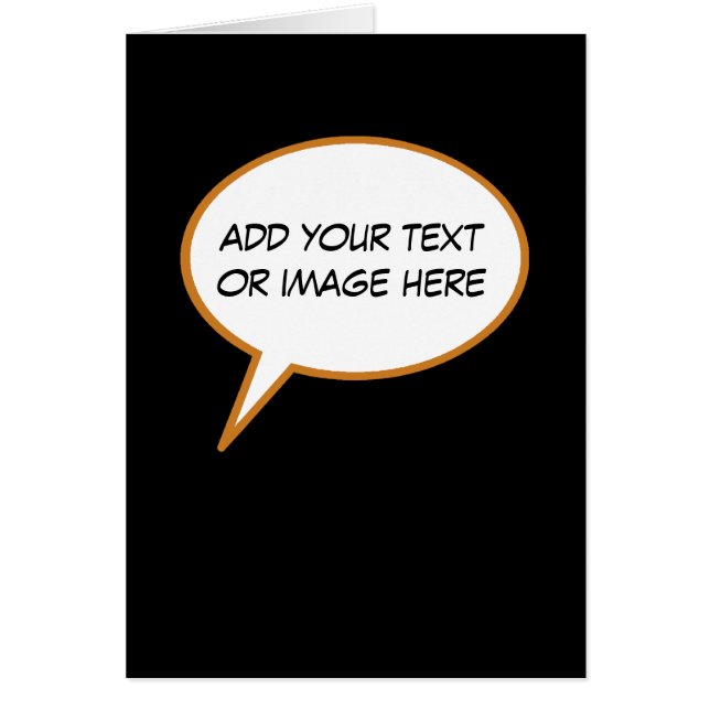 personalizable cartoon speech balloon (Front)