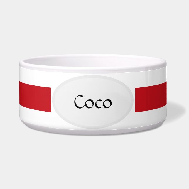 Personalizable Ceramic Pet Bowl (Front)