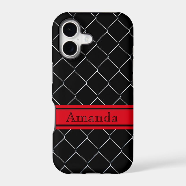 Personalizable Chain Link Fence Pattern (Back)