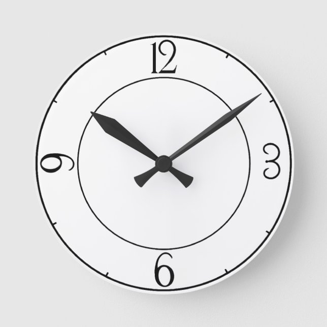 Personalizable Clock with Numbers (Front)