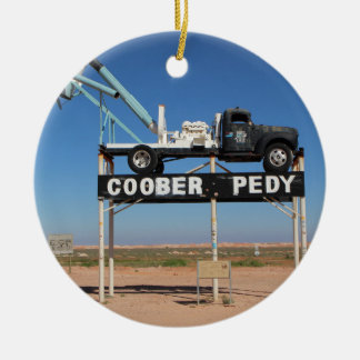 Personalizable Coober Pedy Outback Souvenir Ceramic Ornament