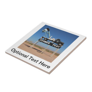Personalizable Coober Pedy Outback Souvenir Ceramic Tile