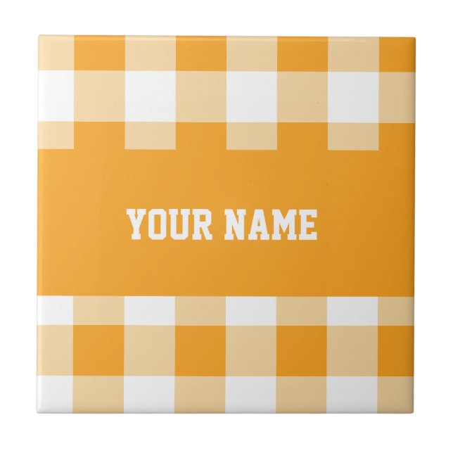 Personalizable cool home décor ceramic tile (Front)