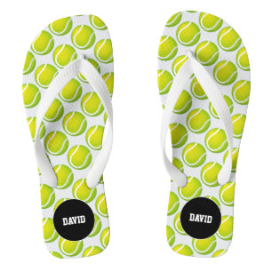 Personalizable Cool Tennis Pattern Sport Gift Thongs