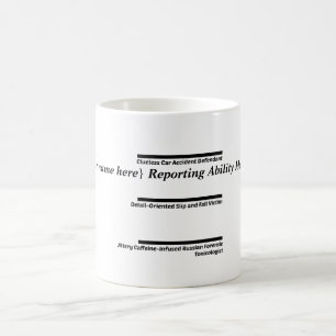 Personalizable Court Reporter's Coffee and Tea Coffee Mug