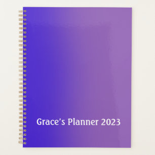 Personalizable Cover Beautiful Purple Gradient Planner
