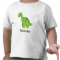 Personalizable Cute Green Dinosaur