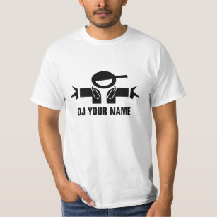 Personalizable DJ shirt   Add your own deejay name