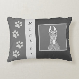 Personalizable Doberman Pinscher Accent Pillow