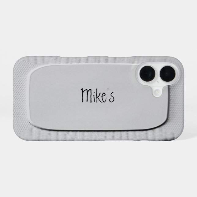 Personalizable Funny Cool Cute Unique iPhone 16 Case (Back Horizontal)