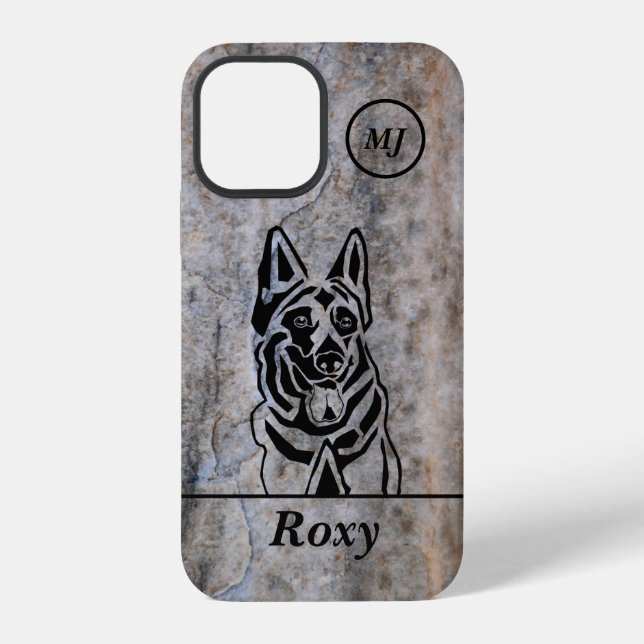 Personalizable German Shepherd Apple iPhone Case (Back)
