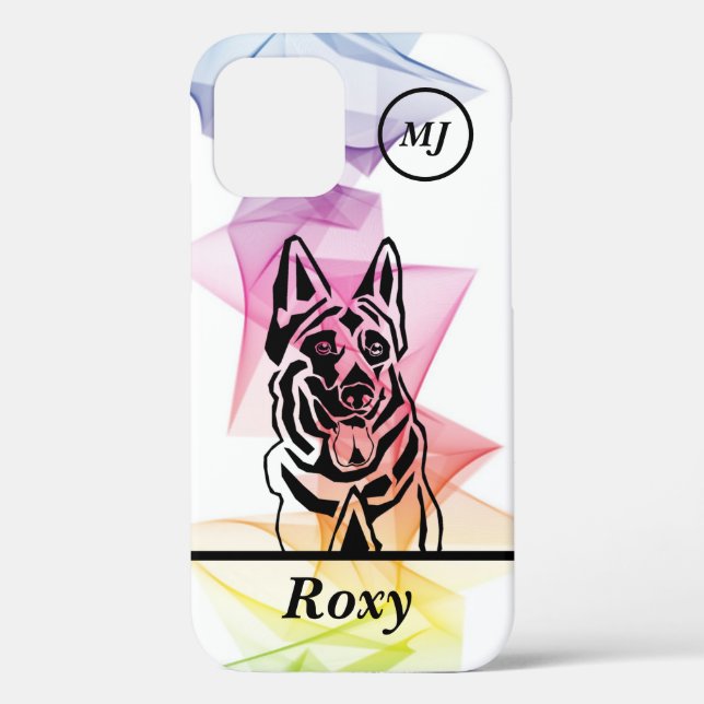 Personalizable German Shepherd Apple iPhone Case (Back)