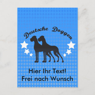 personalizable Great Dane cards