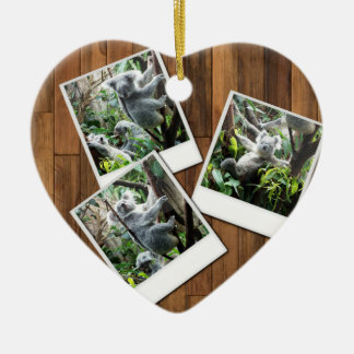 Personalizable Instant Multi Photo Frame Ceramic Tree Decoration