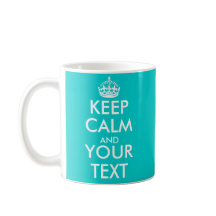 Personalizable Keep Calm Mug with custom colours