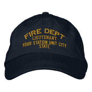 Personalizable Lieutenant Firefighter Hat
