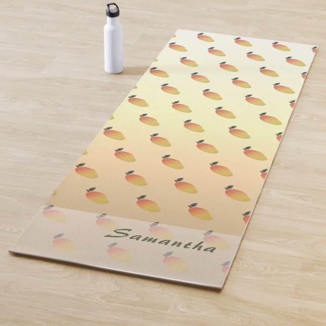 Personalizable Mango Pattern Yoga Mat (In Situ)