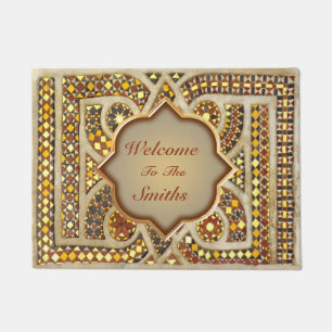 Personalizable mediaeval mosaics doormat