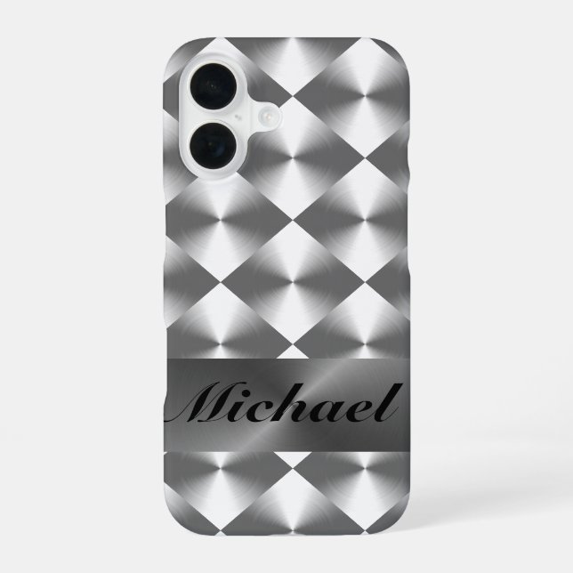Personalizable Modern iPhone 16 Case (Back)