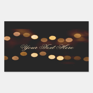 Personalizable noble sparkling sticker! rectangular sticker