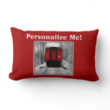 Personalizable Old Fashioned Train Photo Lumbar Pi