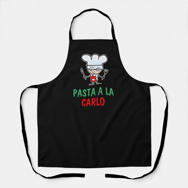 Personalizable pasta apron for Italian chef (Front)