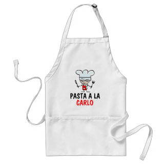 Personalizable pasta apron with custom name