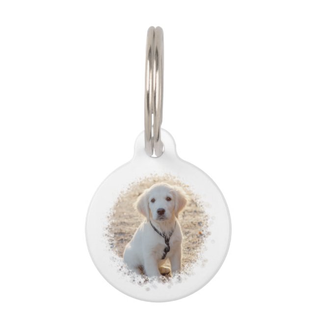 Personalizable Pet Photo Template With Custom Info Tag (Front)