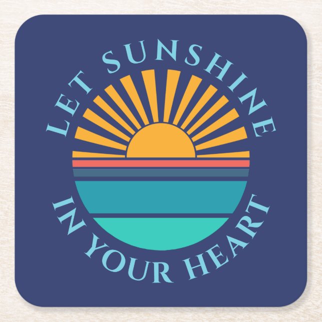 Personalizable photo template square paper coaster (Front)