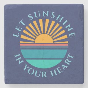 Personalizable photo template stone coaster
